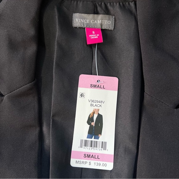 NWT Vince Camuto Ladies Black Blazer Size Small - Picture 7 of 7
